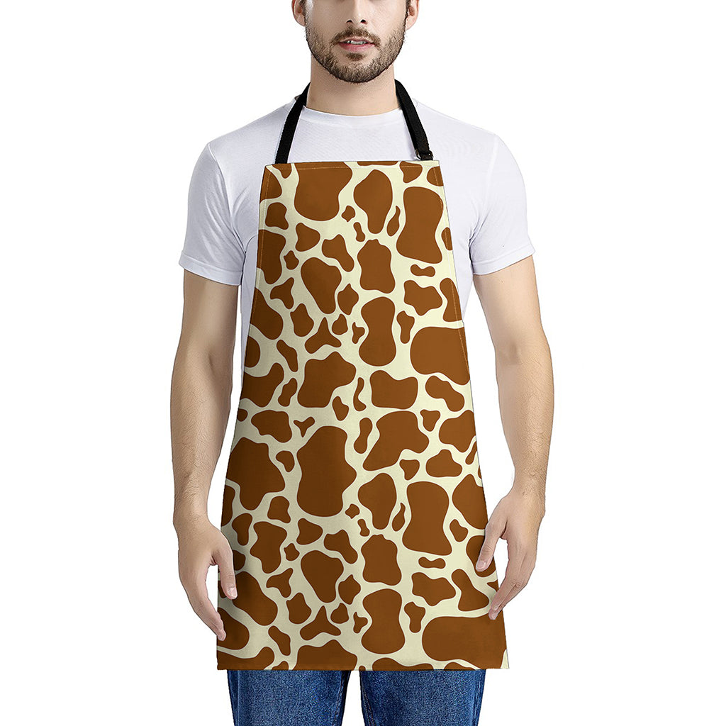 Brown Cow Print Apron