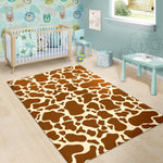 Brown Cow Print Area Rug GearFrost