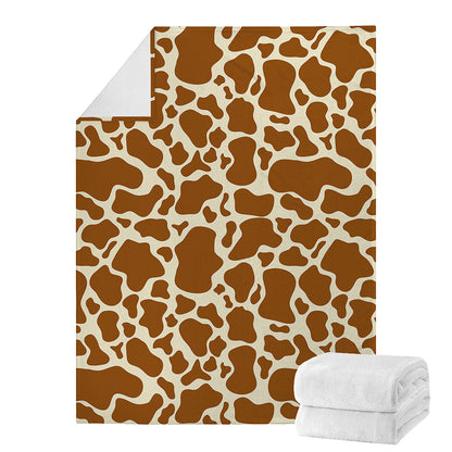 Brown Cow Print Blanket