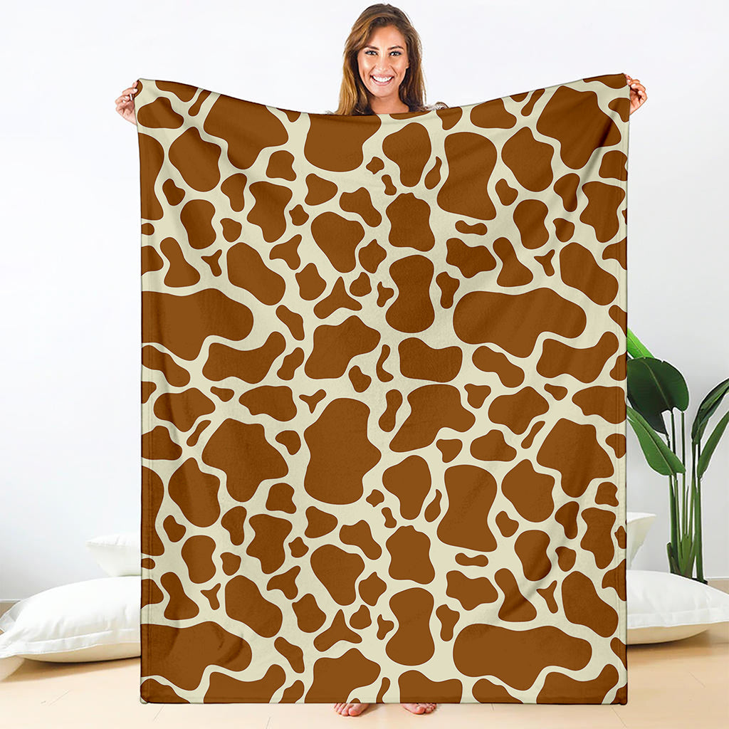 Brown Cow Print Blanket