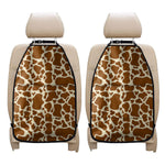 Brown Cow Print Car Seat Organizers