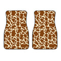 Brown Cow Print Front Car Floor Mats