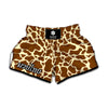 Brown Cow Print Muay Thai Boxing Shorts