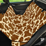 Brown Cow Print Pet Car Back Seat Cover