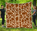 Brown Cow Print Quilt