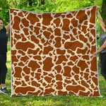 Brown Cow Print Quilt