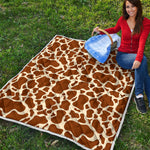 Brown Cow Print Quilt