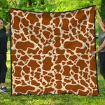 Brown Cow Print Quilt