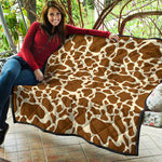 Brown Cow Print Quilt