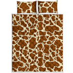 Brown Cow Print Quilt Bed Set