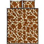 Brown Cow Print Quilt Bed Set