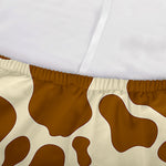 Brown Cow Print Sofa Cover
