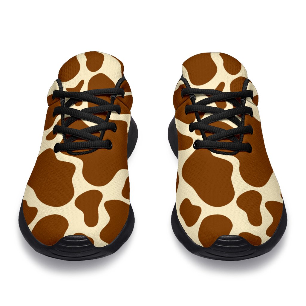 Brown Cow Print Sport Shoes GearFrost