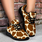 Brown Cow Print Sport Shoes GearFrost