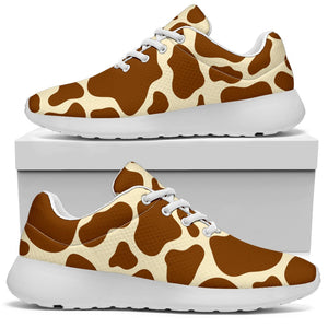 Brown Cow Print Sport Shoes GearFrost