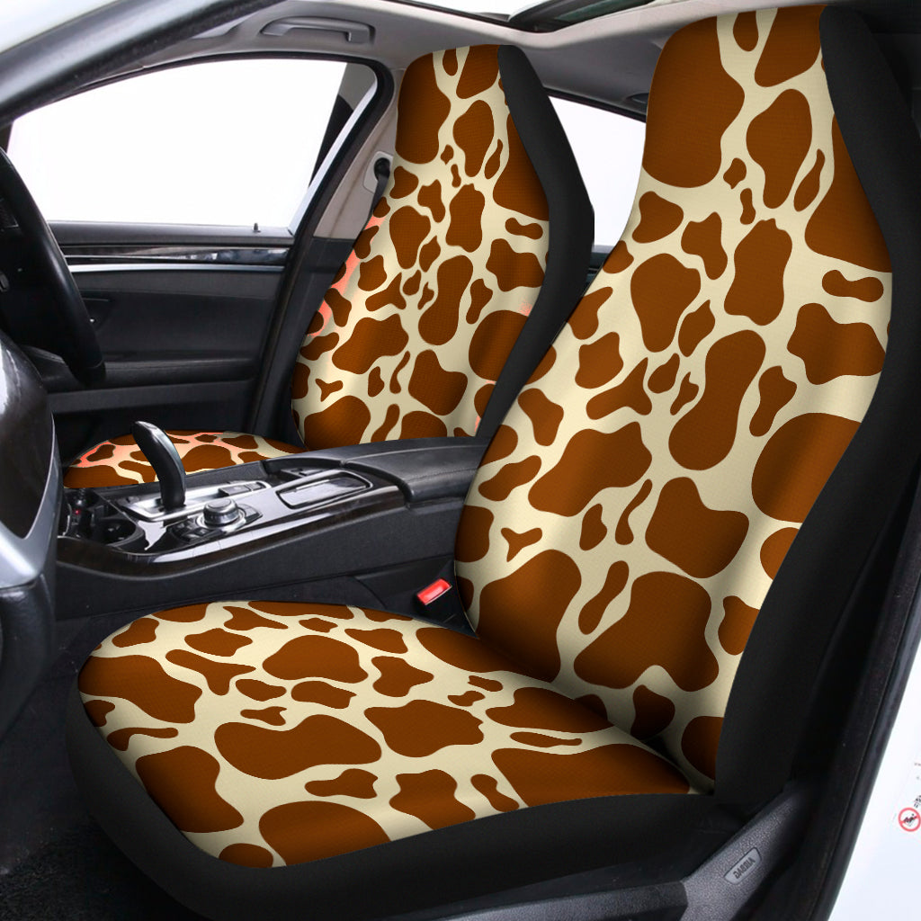 Brown Cow Print Universal Fit Car Seat Covers