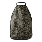 Brown Damask Pattern Print Car Seat Organizers