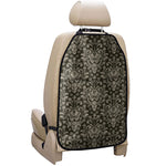 Brown Damask Pattern Print Car Seat Organizers