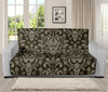 Brown Damask Pattern Print Futon Protector