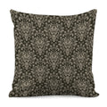 Brown Damask Pattern Print Pillow Cover