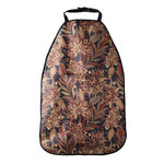 Brown Floral Bohemian Pattern Print Car Seat Organizers