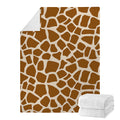 Brown Giraffe Pattern Print Blanket