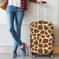 Brown Giraffe Pattern Print Luggage Cover