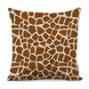 Brown Giraffe Pattern Print Pillow Cover