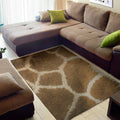Brown Giraffe Print Floor Mat