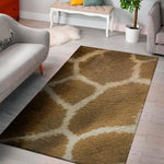 Brown Giraffe Print Area Rug