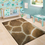 Brown Giraffe Print Area Rug