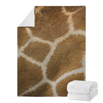 Brown Giraffe Print Blanket