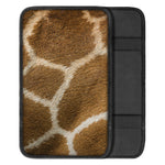 Brown Giraffe Print Car Center Console Cover