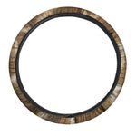 Brown Giraffe Print Car Steering Wheel Cover