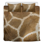 Brown Giraffe Print Duvet Cover Bedding Set
