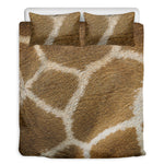 Brown Giraffe Print Duvet Cover Bedding Set