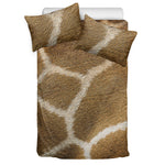 Brown Giraffe Print Duvet Cover Bedding Set