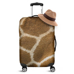 Brown Giraffe Print Luggage Cover