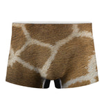Brown Giraffe Print Men's Boxer Briefs