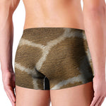 Brown Giraffe Print Men's Boxer Briefs