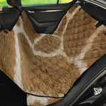 Brown Giraffe Print Pet Car Back Seat Cover