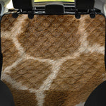 Brown Giraffe Print Pet Car Back Seat Cover