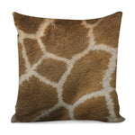 Brown Giraffe Print Pillow Cover