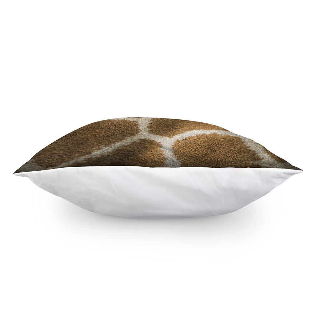 Brown Giraffe Print Pillow Cover