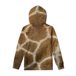 Brown Giraffe Print Pullover Hoodie