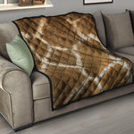 Brown Giraffe Print Quilt