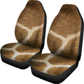 Brown Giraffe Print Universal Fit Car Seat Covers