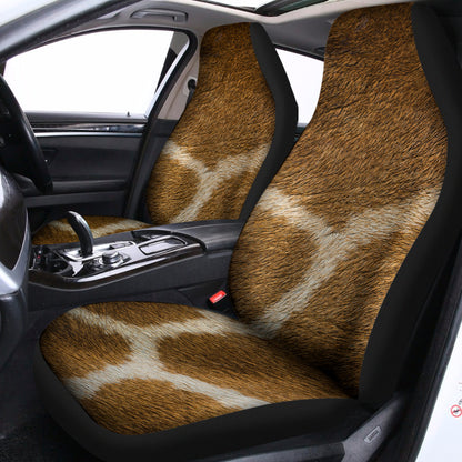 Brown Giraffe Print Universal Fit Car Seat Covers