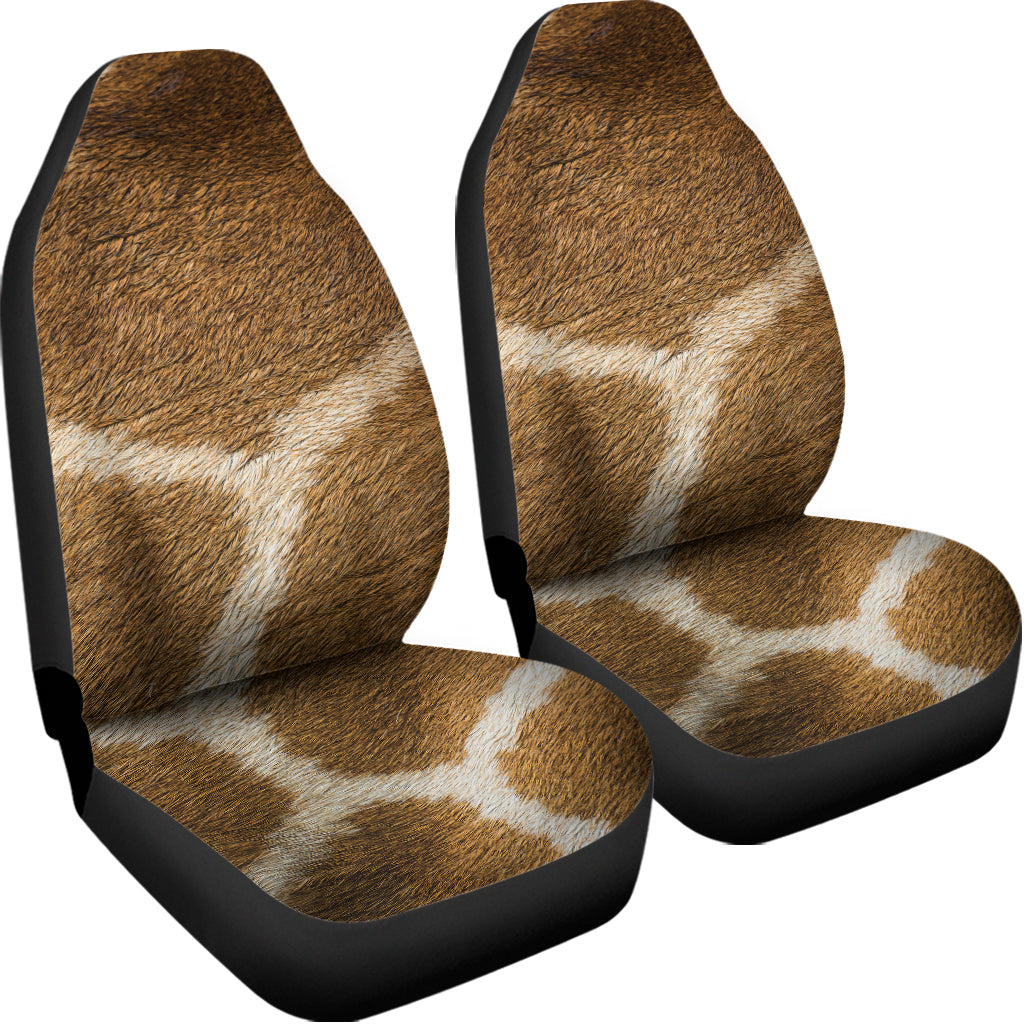 Brown Giraffe Print Universal Fit Car Seat Covers