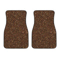 Brown (NOT Real) Glitter Print Front Car Floor Mats